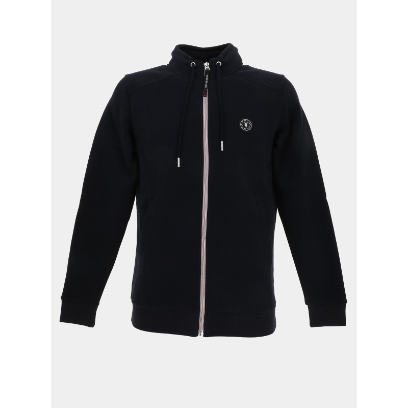 Sweat zippé lago bleu sombre homme - Le Temps Des Cerises