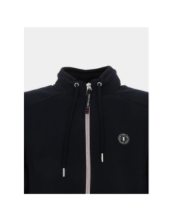 Sweat zippé lago bleu sombre homme - Le Temps Des Cerises