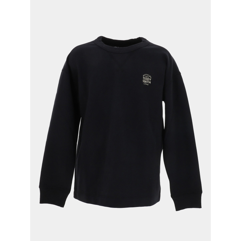 Sweat à col rond s-combo noir garçon - Teddy Smith