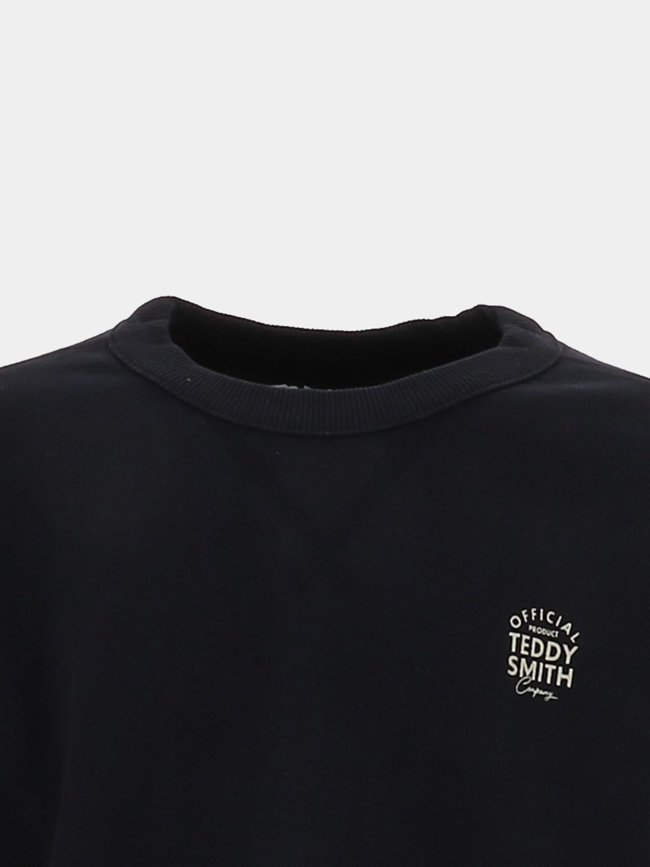 Sweat à col rond s-combo noir garçon - Teddy Smith