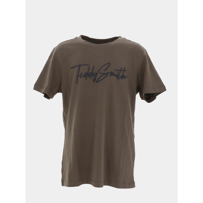 T-shirt à manches courtes t-evan kaki garçon - Teddy Smith