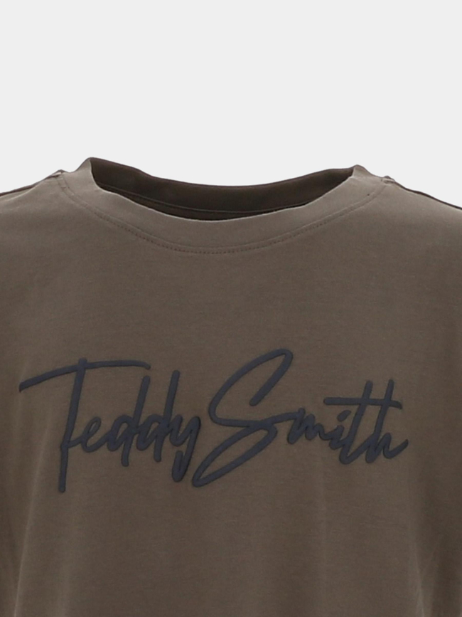 T-shirt à manches courtes t-evan kaki garçon - Teddy Smith
