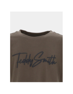 T-shirt à manches courtes t-evan kaki garçon - Teddy Smith