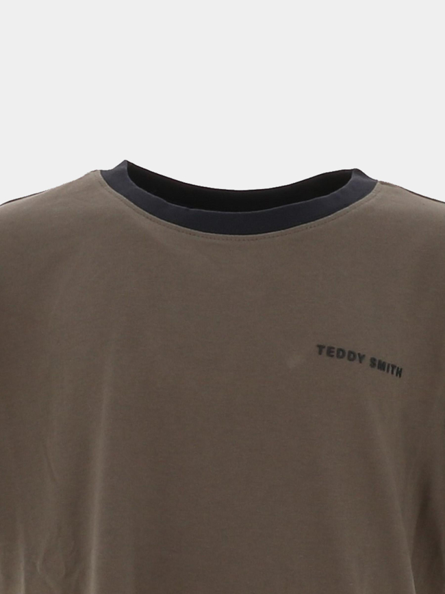 T-shirt à manches courtes the tee 2 kaki garçon - Teddy Smith
