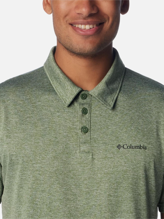 Polo à manches courtes hike vert homme - Columbia