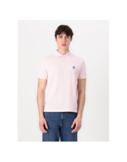 Polo à monogramme contrasté rose homme - Tommy Hilfiger