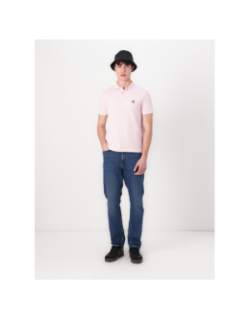 Polo à monogramme contrasté rose homme - Tommy Hilfiger