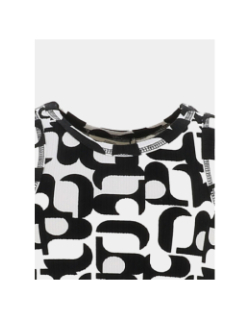 Débardeur côtelé monagi noir fille - Le Temps Des Cerises