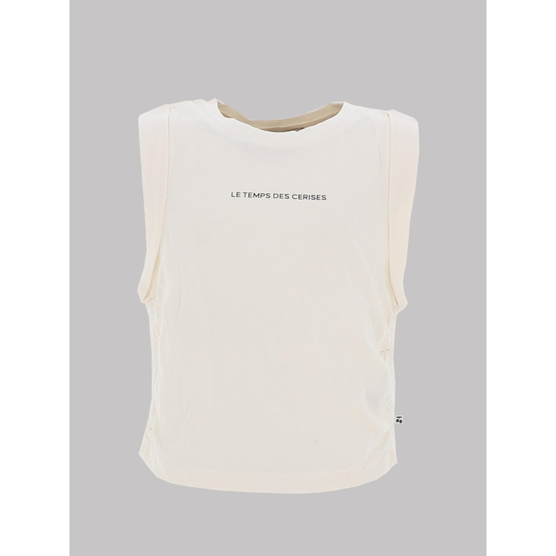 Débardeur todegi blanc crème fille - Le Temps Des Cerises