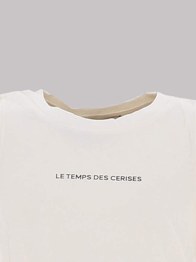 Débardeur todegi blanc crème fille - Le Temps Des Cerises