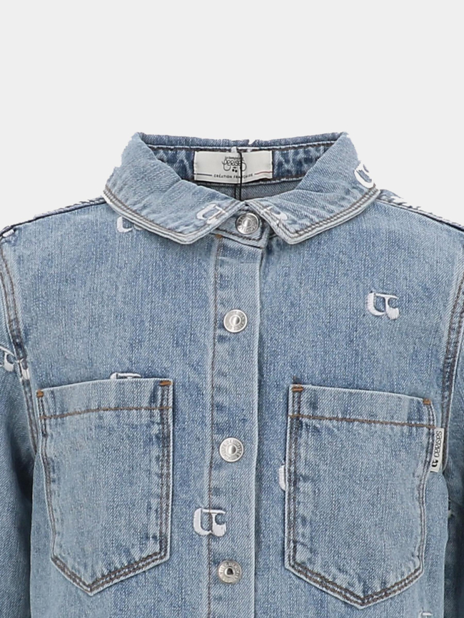 Veste en jean apologi bleu fille - Le Temps Des Cerises