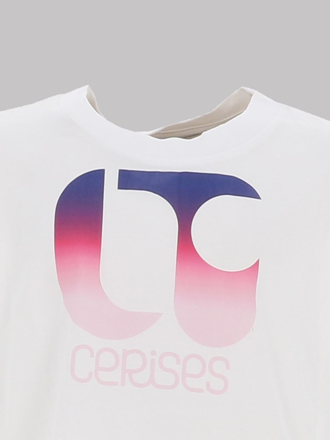 T-shirt crop breevangi blanc fille - Le Temps Des Cerises