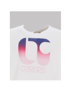 T-shirt crop breevangi blanc fille - Le Temps Des Cerises