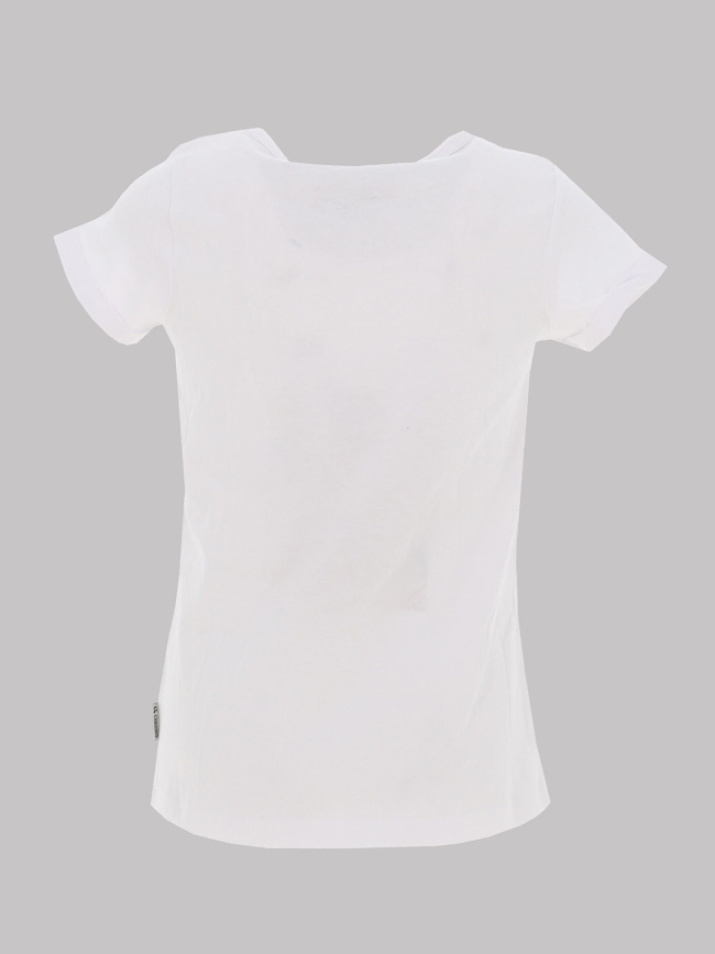 T-shirt fleurigi blanc fille - Le Temps Des Cerises