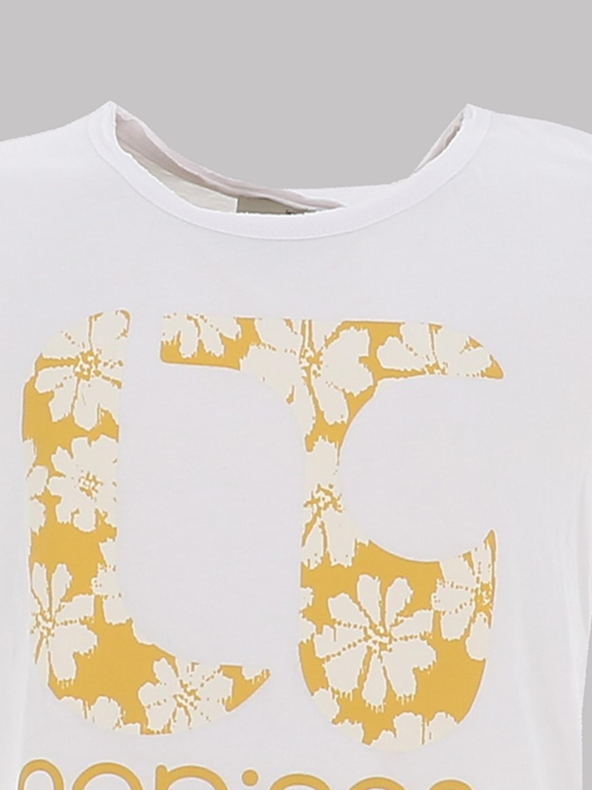 T-shirt fleurigi blanc fille - Le Temps Des Cerises