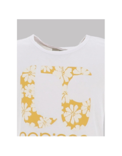 T-shirt fleurigi blanc fille - Le Temps Des Cerises