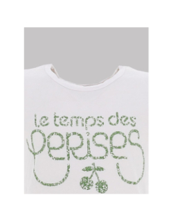 T-shirt darumagi blanc fille - Le Temps Des Cerises