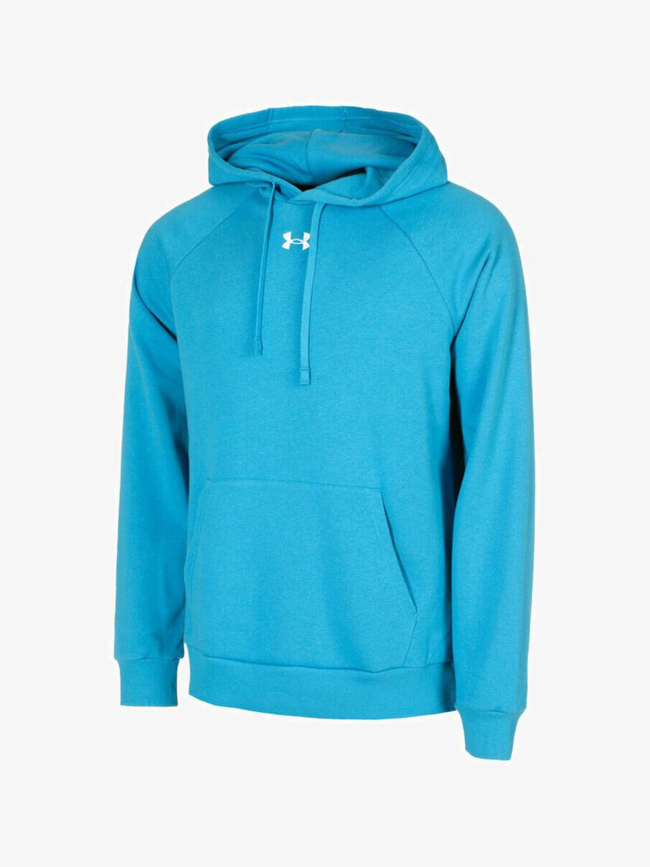Sweat à capuche ua rival fleece bleu homme - Under Armour