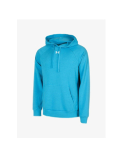Sweat à capuche ua rival fleece bleu homme - Under Armour