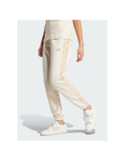 Pantalon jogging seasonnals animal beige femme - Adidas