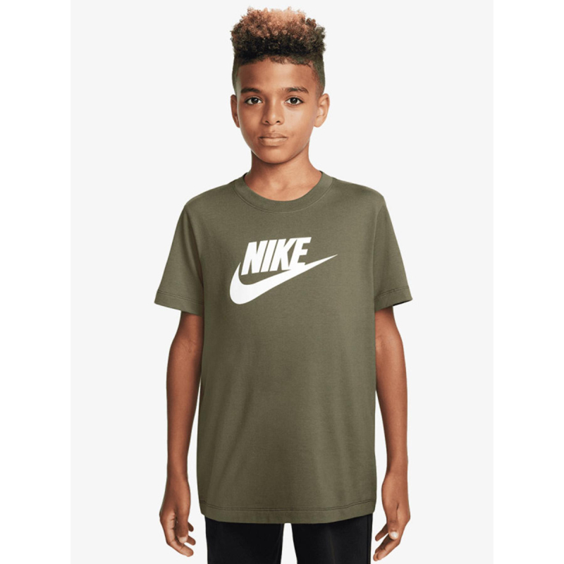 T-shirt à manches courtes futura kaki enfant - Nike