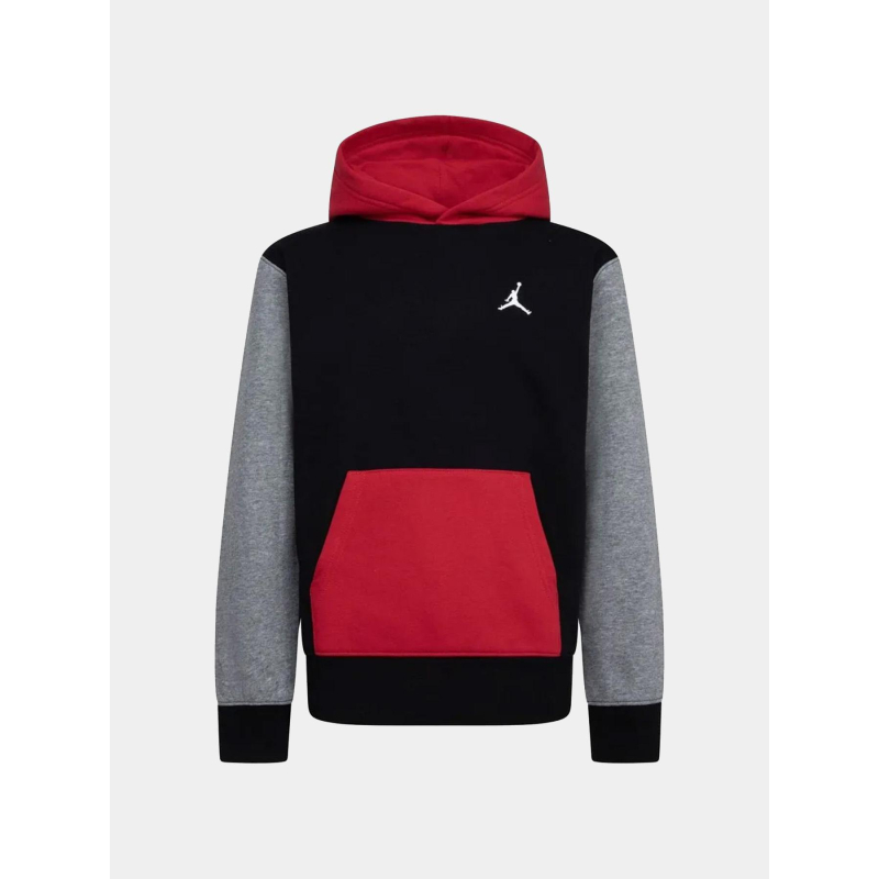Sweat à capuche mj brooklyn flc noir gris rouge enfant - Jordan