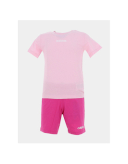 Ensemble t-shirt et short rose bébé - Adidas