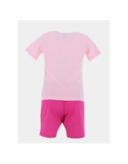 Ensemble t-shirt et short rose bébé - Adidas