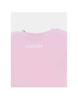Ensemble t-shirt et short rose bébé - Adidas