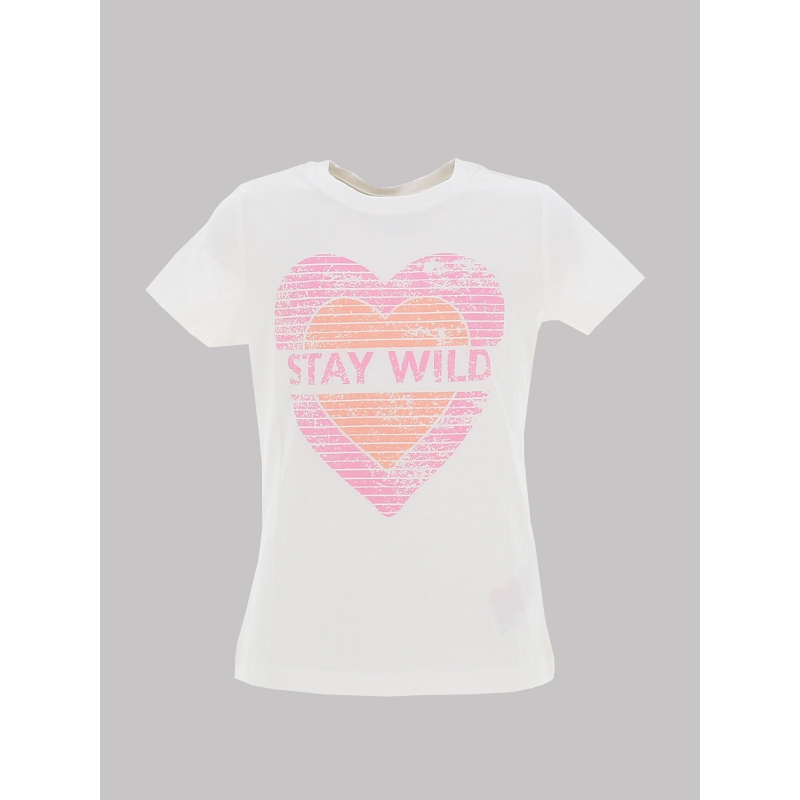 T-shirt à manches courtes nkffmuaz blanc fille - Name It