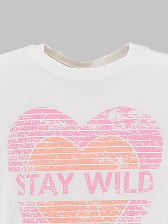 T-shirt à manches courtes nkffmuaz blanc fille - Name It