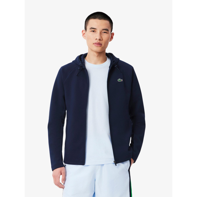 Veste de survêtement respirante bleu marine homme - Lacoste