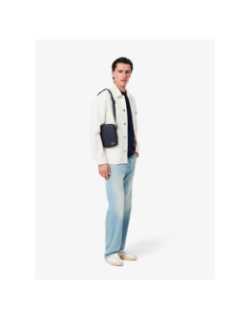 Petite sacoche plate lcst bleu marine homme - Lacoste