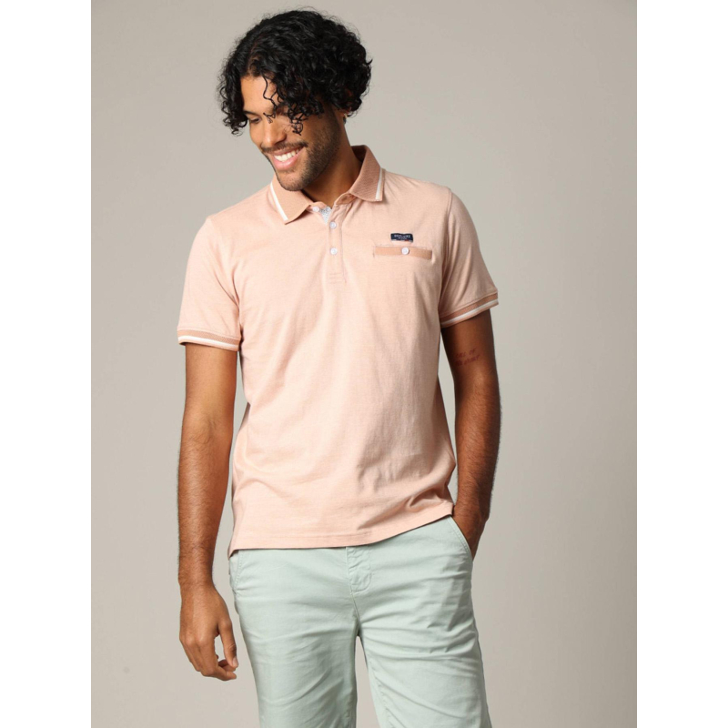 Polo à manches courtes drex rose homme - Deeluxe