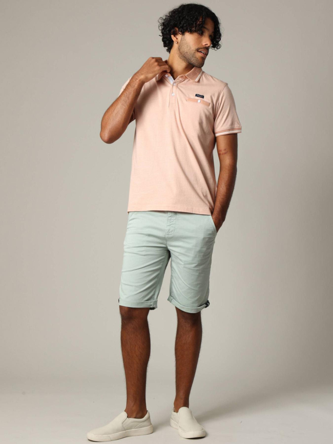 Polo à manches courtes drex rose homme - Deeluxe