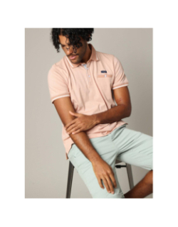 Polo à manches courtes drex rose homme - Deeluxe