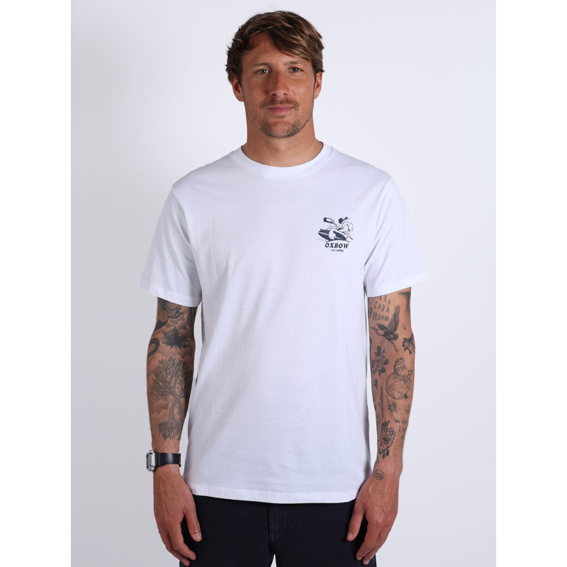 T-shirt à manches courtes services blanc homme - Oxbow