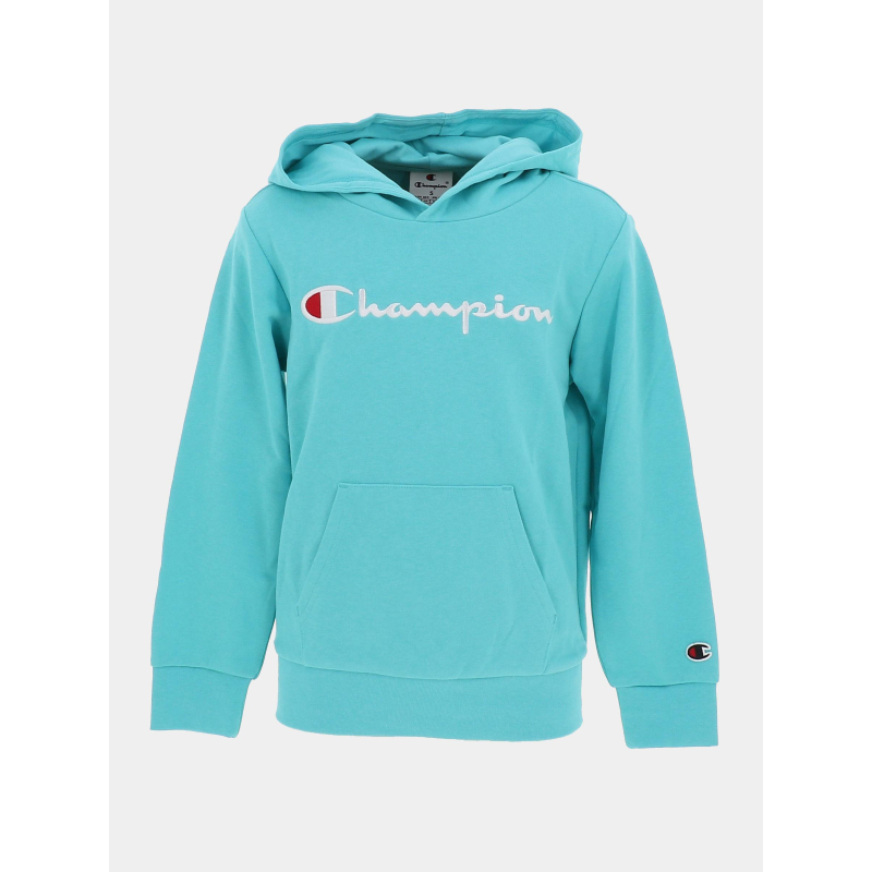 Sweat à capuche bleu ciel enfant - Champion