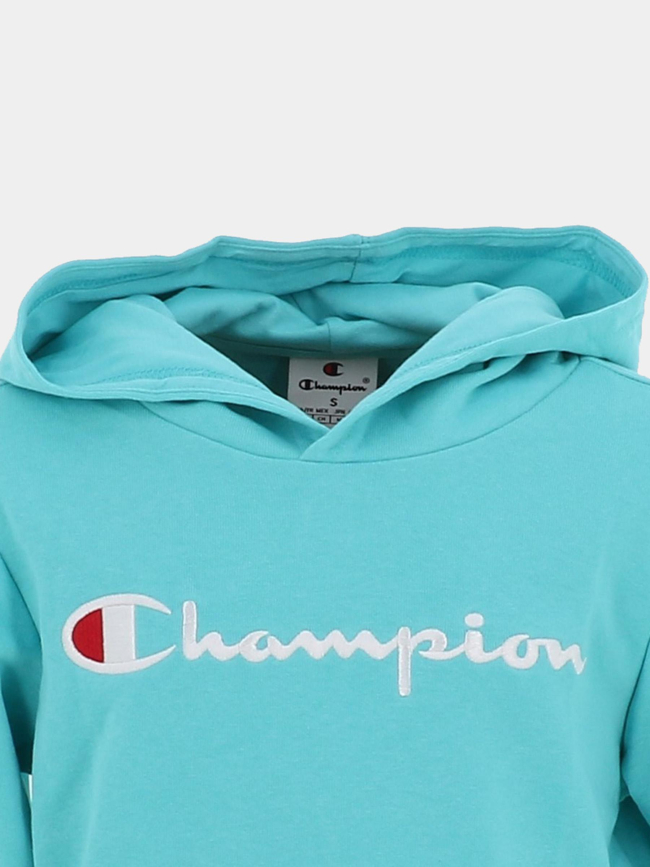 Sweat à capuche bleu ciel enfant - Champion
