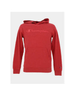 Sweat à capuche logo brodé rouge enfant - Champion