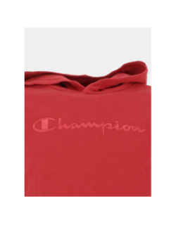 Sweat à capuche logo brodé rouge enfant - Champion