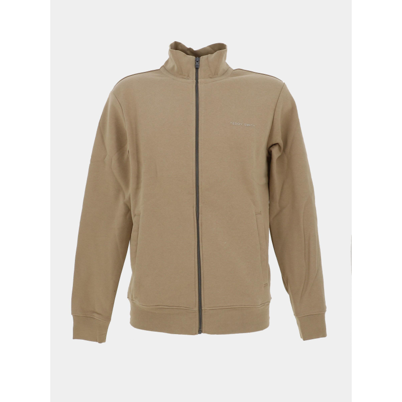 Sweat zippé g-narkus beige homme - Teddy Smith