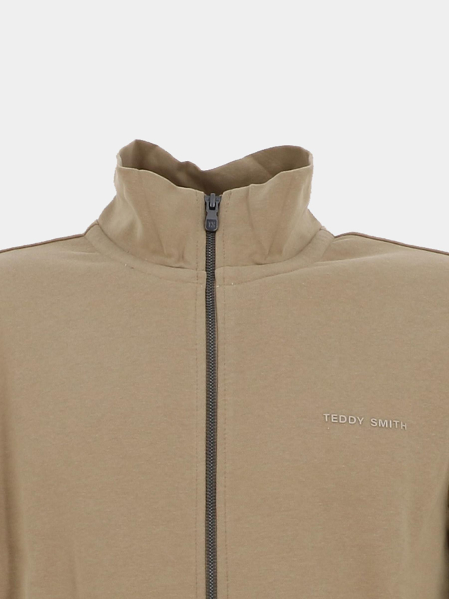 Sweat zippé g-narkus beige homme - Teddy Smith