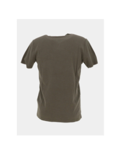 T-shirt à col boutonné t-gabriel kaki homme - Teddy Smith