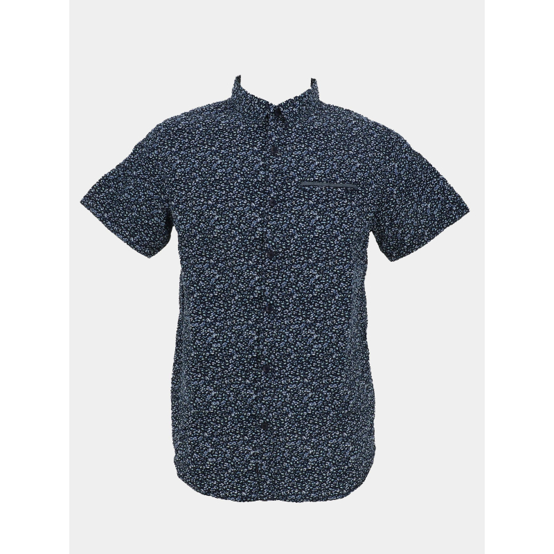 Chemise en popeline floral bleu marine homme - Rms 26