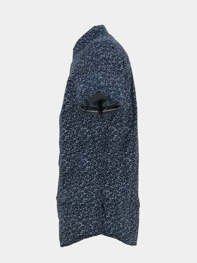 Chemise en popeline floral bleu marine homme - Rms 26