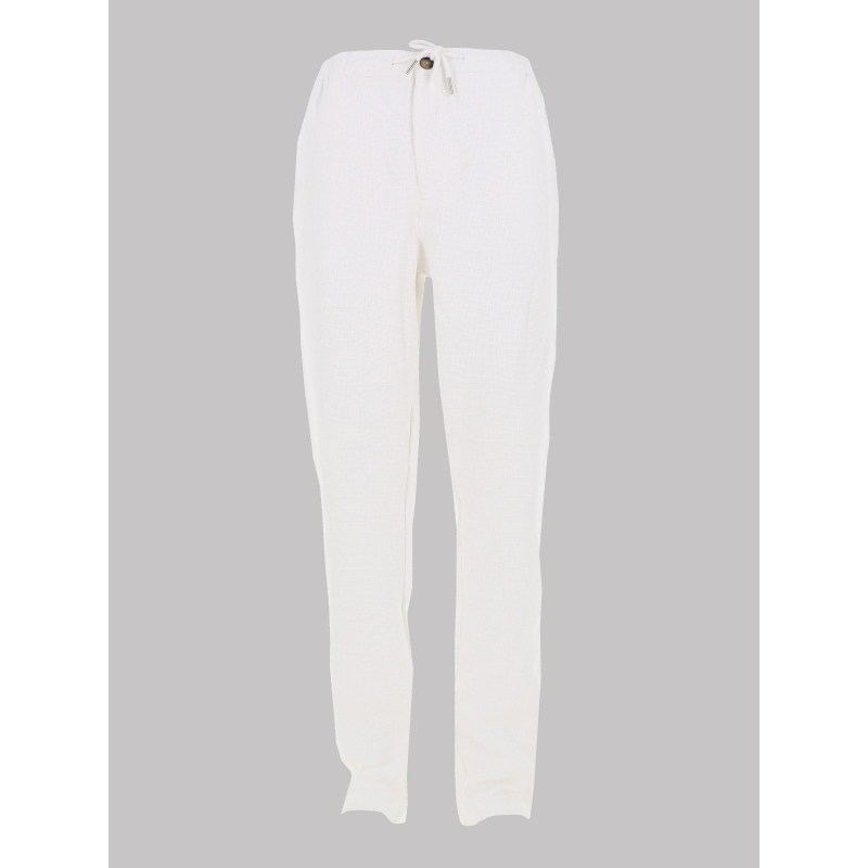 Pantalon détente en jute blanc homme - Rms 26