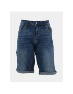 Bermuda jeans stone bleu marine homme - Rms 26