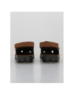 Sandales scratch fermées jocelin marron homme - Tbs