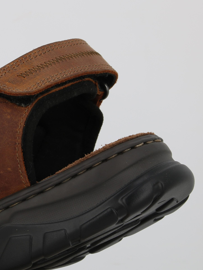 Sandales scratch fermées jocelin marron homme - Tbs